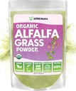 XPRS Nutra Organik Alfalfa Toz - Premium Veganu Kalsiyum, Antioksis, Vitaminler - Çocuk ve Yetişkinler için Çift Alfalfa Supplement - Vegan Dostu Sağlıklı Banyo (4 Ounce)