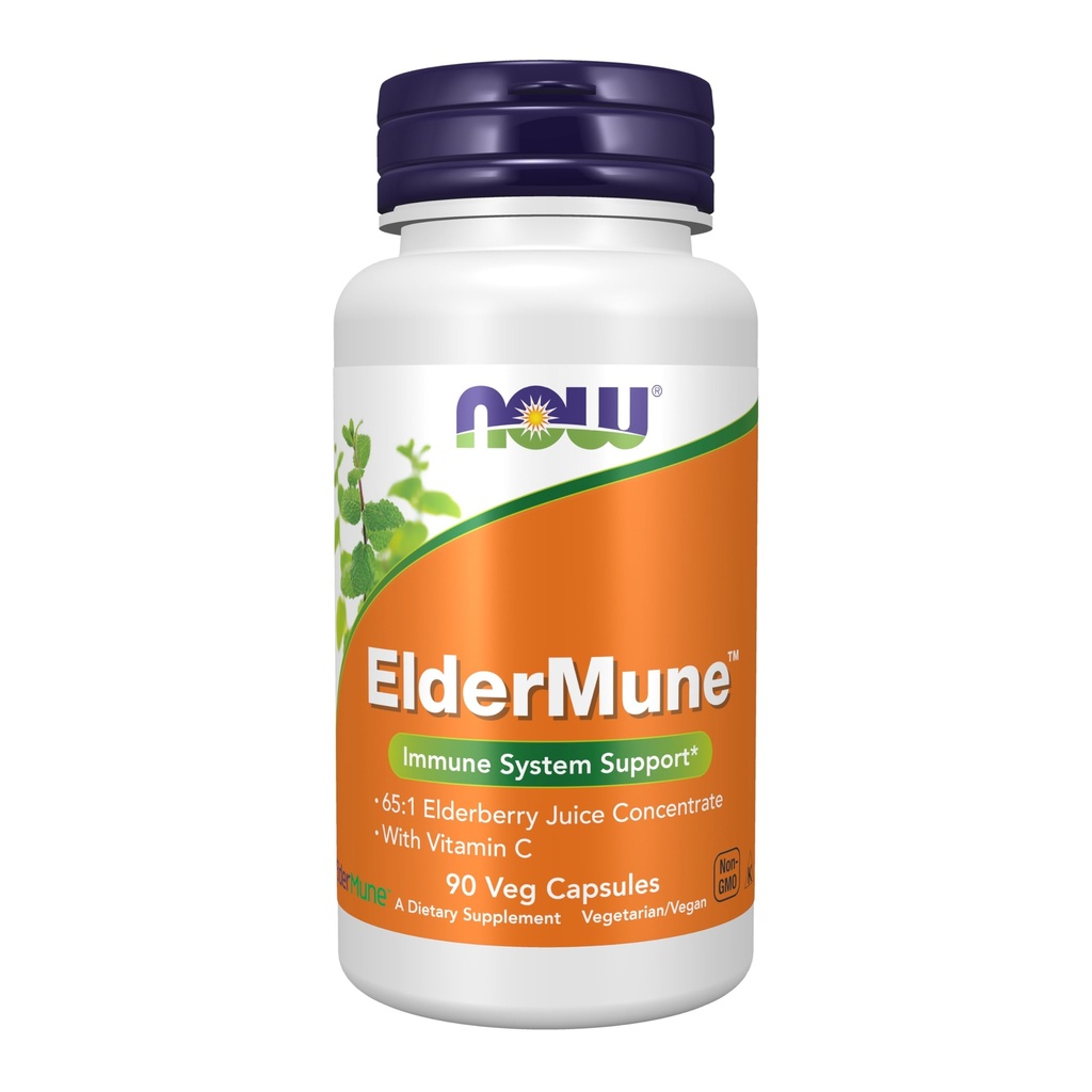 Şimdi Gıdalar Tamamlar, ElderMune 65:1 Yaşlısı Suyu C vitamini ile Yoğun, Immune Sistem Desteği, 90 Veg Capsules