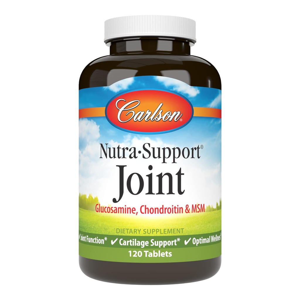 Carlson - Nutra-tek, Glucosamine Chondroitin & MSM, Ortak Fonksiyonl, Kartilage Support & Optimal Wellness, 120 tablet