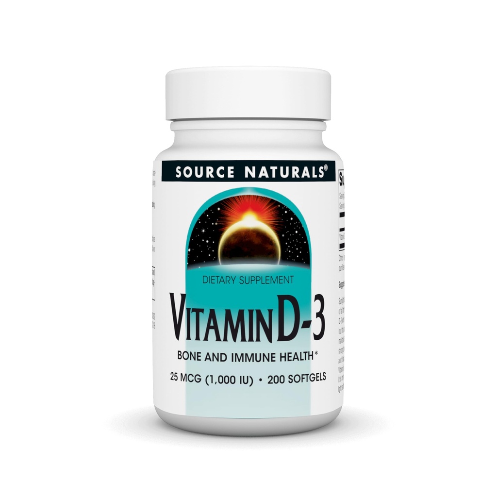Kaynak Doğalları D-3 1000 iu Bone & Immune Health * - 200 Softgels