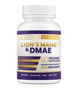 En Fazla Slim Lion's Mane & DMAE Capsules: Geliştirilmiş Memory, Boost mental Clarity, ve Sharpen Focus - 60 Capsules for maximum Cognitive Support