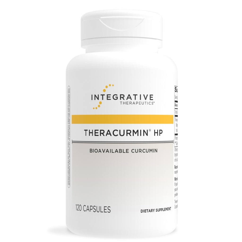 Allive Treatments Theracurmin HP - Turmeric Supplement for Heart & Joint Health Support* - Muscle Recovery Support* - Non-Soy, Dairy-Free & Gluten-Free - 120 Capsules (60 hizmet)