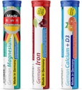 T&D Alman Mineral Plus Paket 60 Hizmet - Vegan, Zero Sugar - Drink Effervescent Tabletler - Demir, Kalsiyum, Magnezyum Pharma - Almanya'da Made in Germany