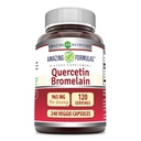 Amazing Beslenme Quercetin 800 Mg ile Bromelain 165 Mg Veggie Capsules Supplement | Non-GMO | Gluten Free | Made in USA | Uygun for Vegetarians (240)