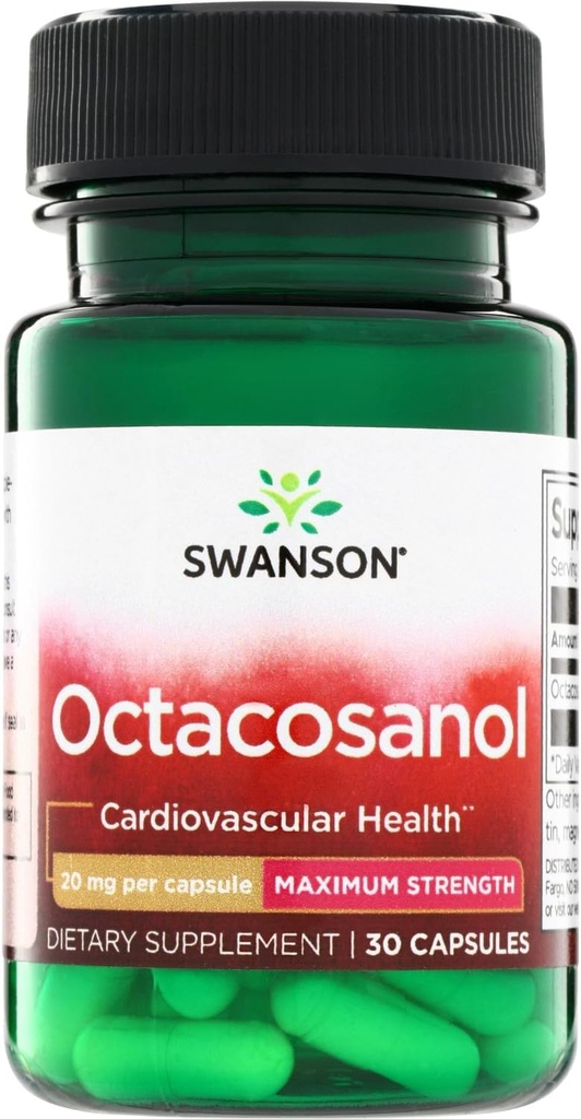 Swanson en-Strength Octacosanol 20 Milligram 30 Capsules