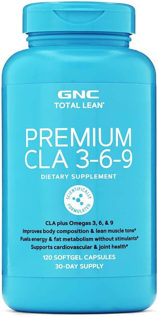GNC Total Lean Premium CLA 3-6-9, 120 Softgels, Destekler Egzersiz ve Kas Kurtarma