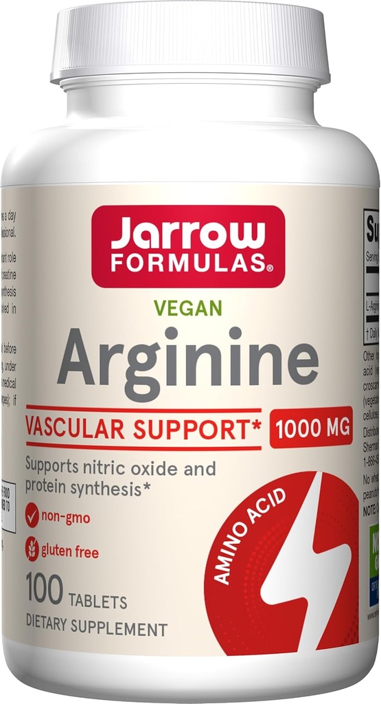 Jarrow Formulas, L-Arginine 1000 Mg Tabletleri, 100 Kont