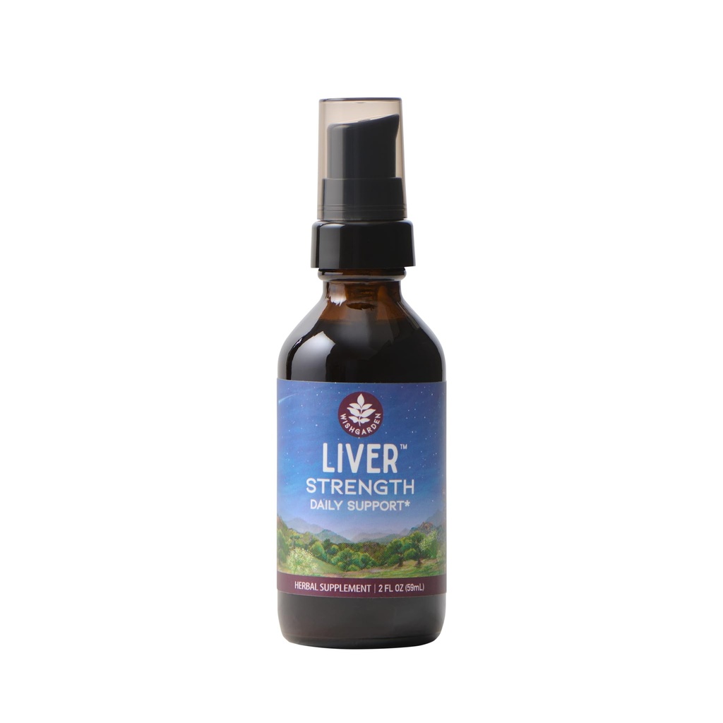 WishGarden Herbs Liver Strength Tonic - Plant-Based Herbal Liver Support Supplement with Burdock, Dandelion Root & Yellow Dock, Supports Liver Cleanse Detox & Repair, Sağlıklı Canlı Fonksiyonlar, 2oz