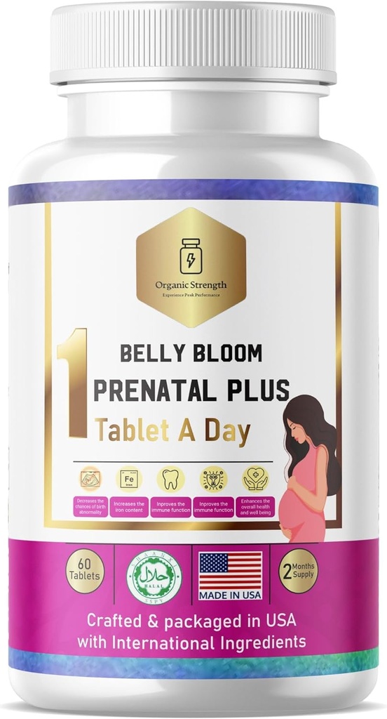 Demir ile Prenatal Multivitamin – Kadınlar Demir Seviyeleri ve Daha Fazlasını Güçlendirmek için Çokvitamin Tamamı.
