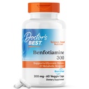 Doktor'un En İyi Benfotimin 300 BenfoPure ile, Sağlıklı Glucose Metabolism, Non-GMO, Vegan, Gluten Free, Soy Free, 300 mg, 60 Veggie Caps