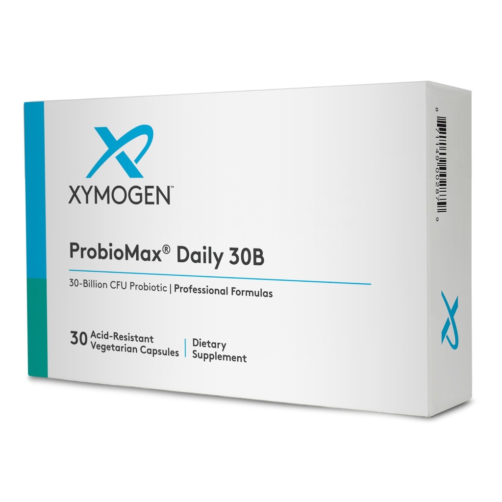 XYMOGEN ProbioMax Daily 30B - Vegetarian, Dairy & Gluten Free Probiyotiks for Digestive Health - Women's & Men's Probiyotik Beslenme Supplements - Eski ProbioMax Daily DF (30 Capsules)