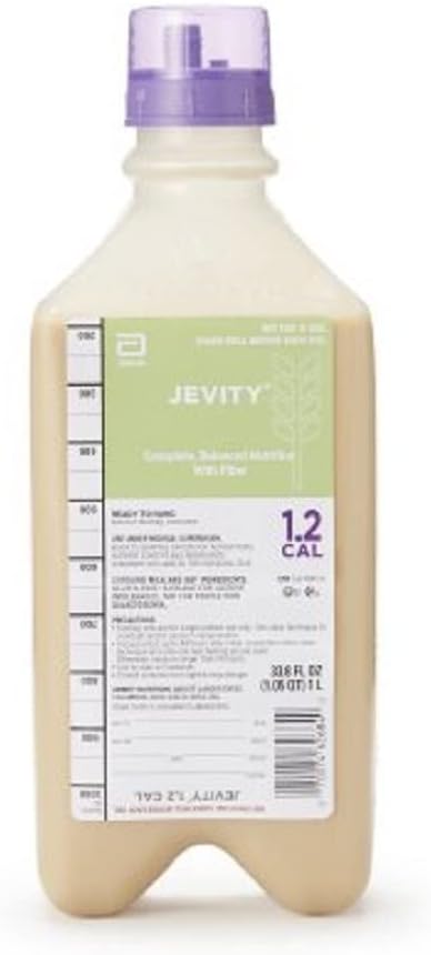 Jevity Plus Ross Ready-To-Hang 1.2 Cal/Ml High-Nitrogen Sıvı Beslenme Patentli Fiber Dola 1000 Ml Adapt Cap - 1 Case Of 8