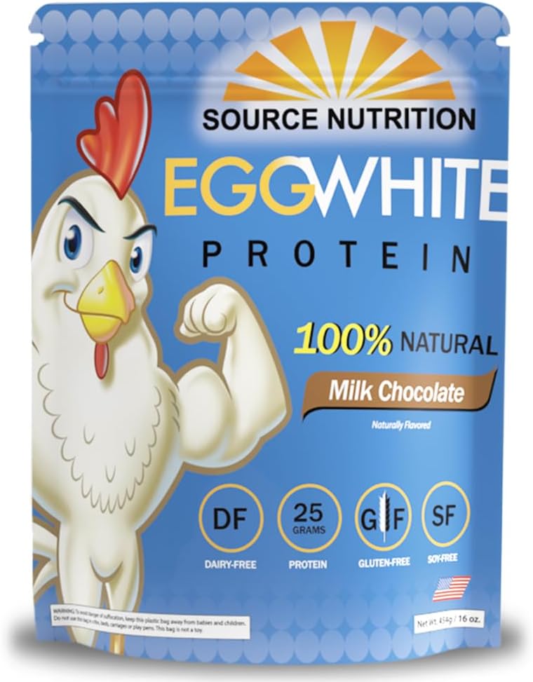 1 lb Yumurta Beyaz Protein Toz Kaynağı Beslenme - 25 Grams Protein, Lean Kas, Süt Free - Süt Çikolatası