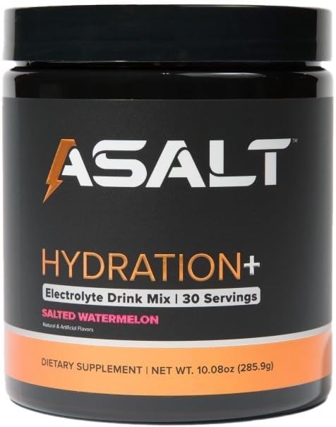 ASALT Hydration+ Electrolyte Toz İçecek Mix, 30 Hizmet, Himalaya Pink Salt, çinko, Kreatin Monohidrat ve Taurin, Spor ve Fitness için Aktif Kurtarma, Keto ve Paleo