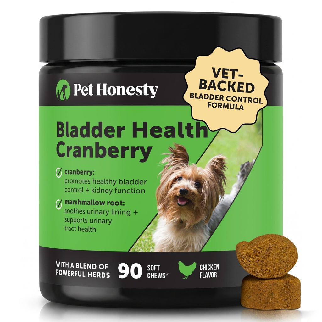 Köpekler için Bladder Health Cranberry Supplement - Kidney Köpekler, Cranberry & D-Mannose for Dog Urinary Tract Health, Dog Urine & Bladder Support (Chicken)