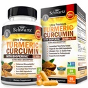 Turmeric Curcumin with Black Pepper Extract 1500 mg - High Abxia Ultra Potent Turmeric Supplement with 95 Curcuminoids and BioPerine - Non GMO Tumeric Capsules for Ortak Destek - 90 Capsules