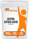 BulkSupplements.com Alpha Lipoic Acid Toz - ALA Supplement, Antioksi Supplement - Gluten Free, 600 mg per Service, 100g (3.5 oz) (Pack of 1)