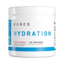 Kaged Hydration Electrolytes Toz | Fruit Punch | Hydra-Charge Sports Drink Mix | Pre, Post, Intra Workout | Low Carb, Vegan, Gluten Free | Supplements for Men & Women | 60 Hizmetler