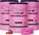 Shilajit Gummies, 3000 Mg Shilajit Pure Himalaya Organik Ashwagandha, Turmeric Sugar-Free Gummies for Men and Women, Shilajit Supplement, Non-GMO Nature Shilajit for Energy, 180 Gummies
