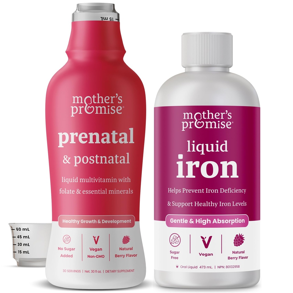 Mother's Promise Liquid Iron & Prenatal Liquid Multi Sche