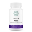 Sleep Well Calmness & Relaxing Support Formula - Magnezyum, L-Theanine, GABA ve Melatonin - Gelişenler Rahatlama + Sağlıklı Uyku Desenleri - 60 Capsules