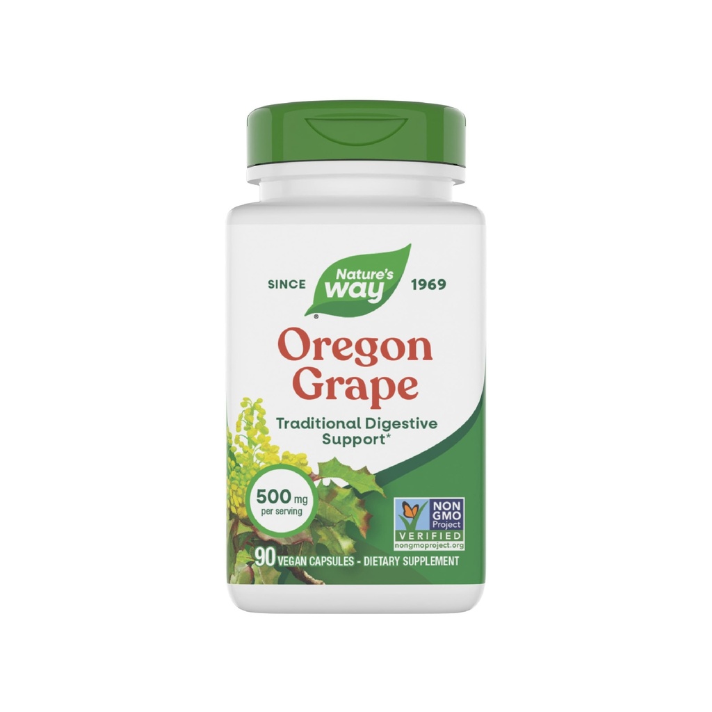 Nature's Way Oregon Grape, Geleneksel Digestion Remedy* Supplement, 90 Vegan Capsules