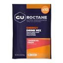 GU Energy Roctane Ultra Endurance Energy Drink Mix, Vegan, Gluten-Free, Kosher, 35 mg of Caffeine ve Süt-Free n-the-Go Energy for Any Workout, 10 Single-Serving Packets, Tropikal Meyve
