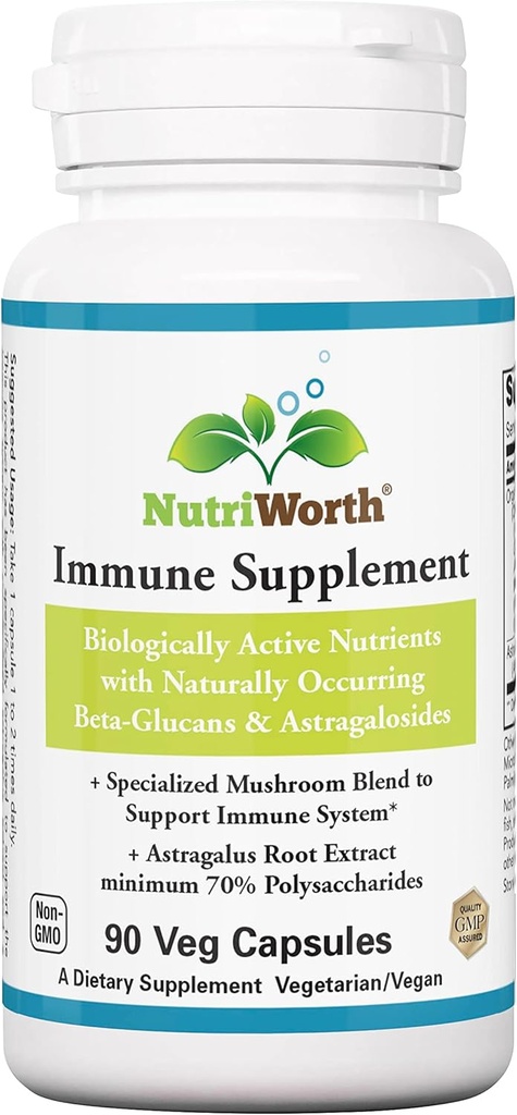 Immune Supplement 90 Veg Capsules - Organik Mushroom Mix
