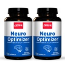 Jarrow Formulas Neuro Optimizer - 120 Capsules, 2 - Beyin Sağlığı ve Antioksi Desteği Paketi - 7 Neuro Nutrients - Gluten Free - 60 Toplam Hizmetler