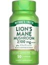 Nature's Truth Lions Mane Supplement Capsules | 2100 mg | 50 Kont | BioPerine | Vegan, Non GMO & Gluten Free Extract Formula Formula