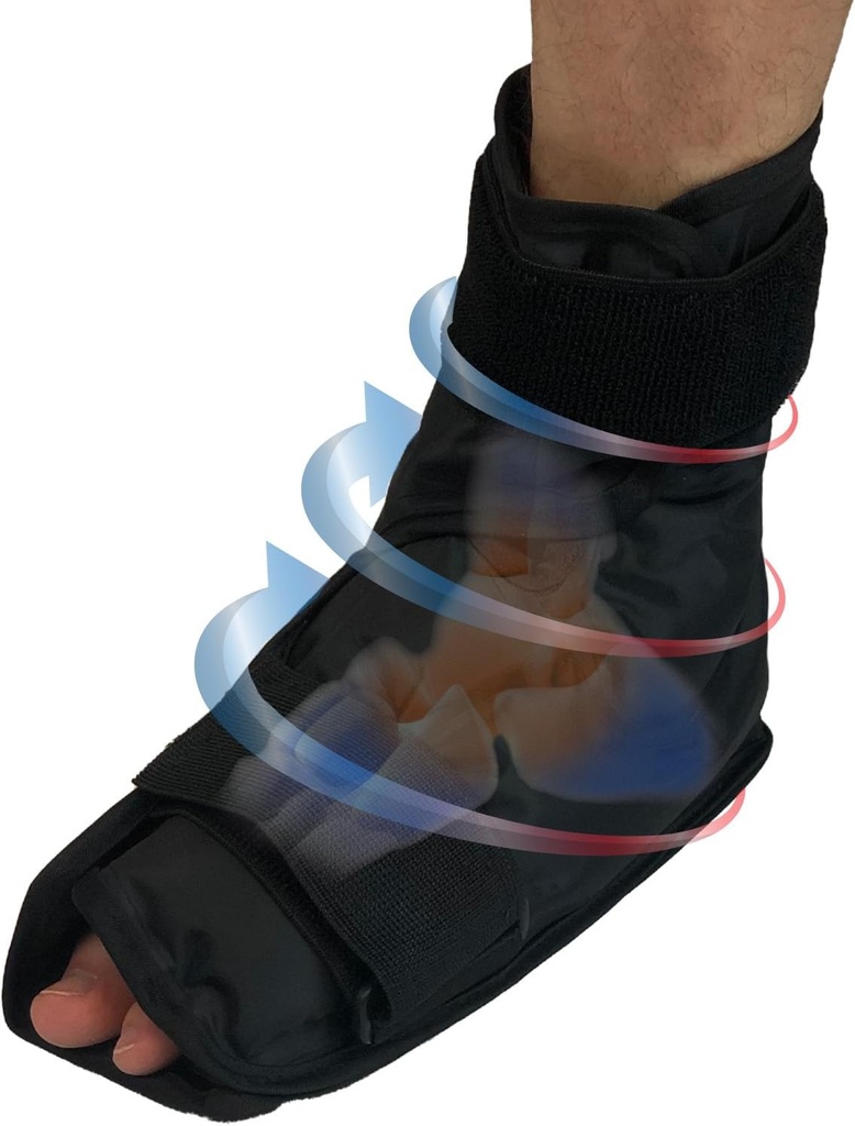 Foot & Ankle Pain Relief Hot/Cold Gel - Etkili bir şekilde Relieve Foot ve Ankle Aches & Pains Using Capsule Gel Ankle Buz Paketi - Heated or Cooled, Targets All Areas of Ankle & Foot - Large