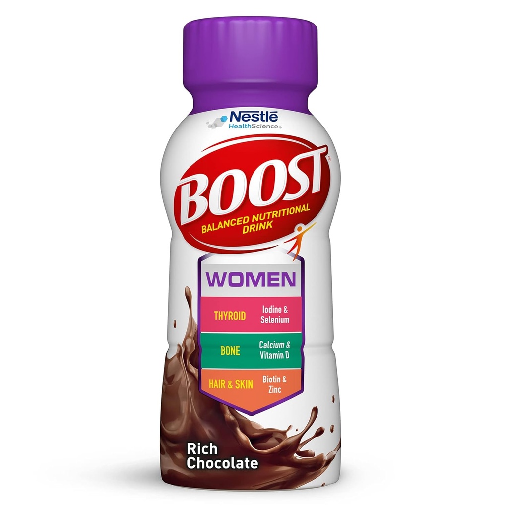 BOOST Kadınlar Beslenme İçmeyi Dengeledi, Zengin Çikolata, 8 FL OZ ( Borcu 6)