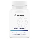 Mind Renew - ABD'de Made in the USA - Brain Supplement for Memory and Focus - Support Vitality and Energy, 60 Capsules