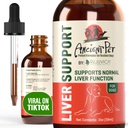 Eski Pet Liver Köpekler ve Kediler için Destek - Basit Sıvı teslimat, Gıda veya Su ile kolayca karıştırın - Süt Butle, Dandelion & Artichoke - Gelişmiş Aborpsiyon - 2 fl ozz