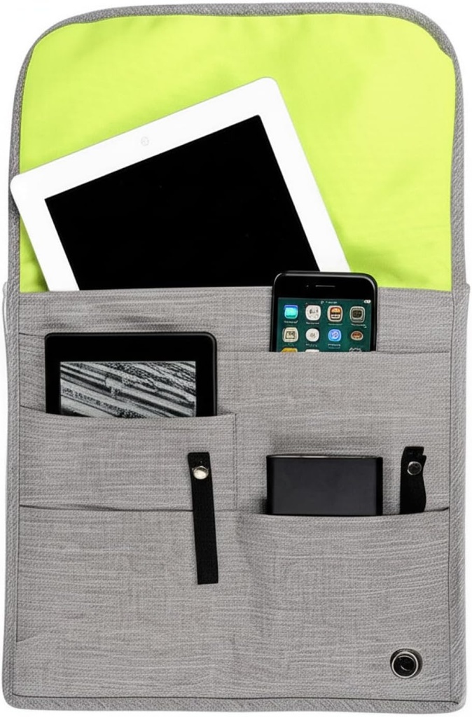 SO~MINE Airplane Pocket Organizer | Tray Table Cover | In Flight Leader Back Organizer Bag | Commuter Essential Travel Bag | Media Pouch For Flying | Travel Gift | Addes To Bagaj