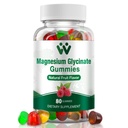 Magnezyum Glycinate Gummies 400 Mg, Sugar-Free Magnezyum Gummies for Kids and Yetişkinler with L-Threonate,dis & Vitamins B6+D3, 80 Count Magnezyum Glycinate Gummy Karma Meyve Flavors