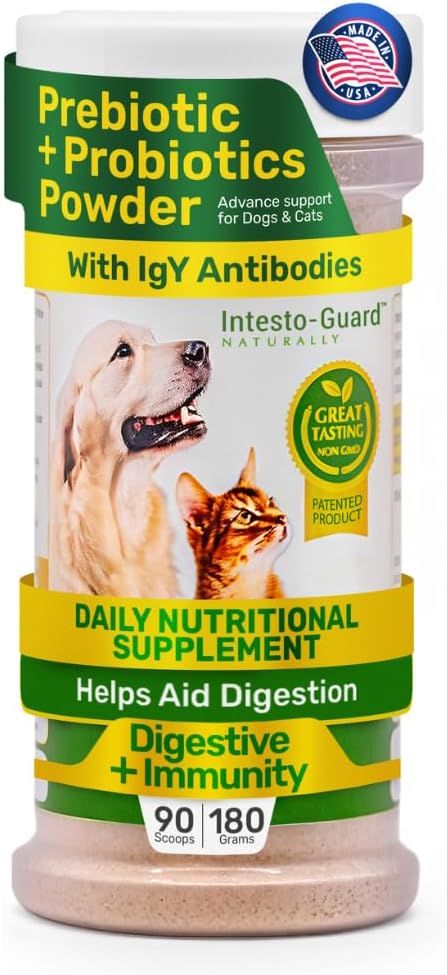 Köpekler ve Kediler için Toz Probiyotikleri Bowel Digestive Immune Supports Gut Flora Beslenme Immunity (90 Scoop Pack 1)
