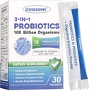 Kadınlar ve Erkekler için Probiyotikler - 100 Milyar Artı Digestive Enzymes & Prebiyotikler, En Yüksek Potency 3-in-1 Digestive Health için Probiyotikler, Immune Support