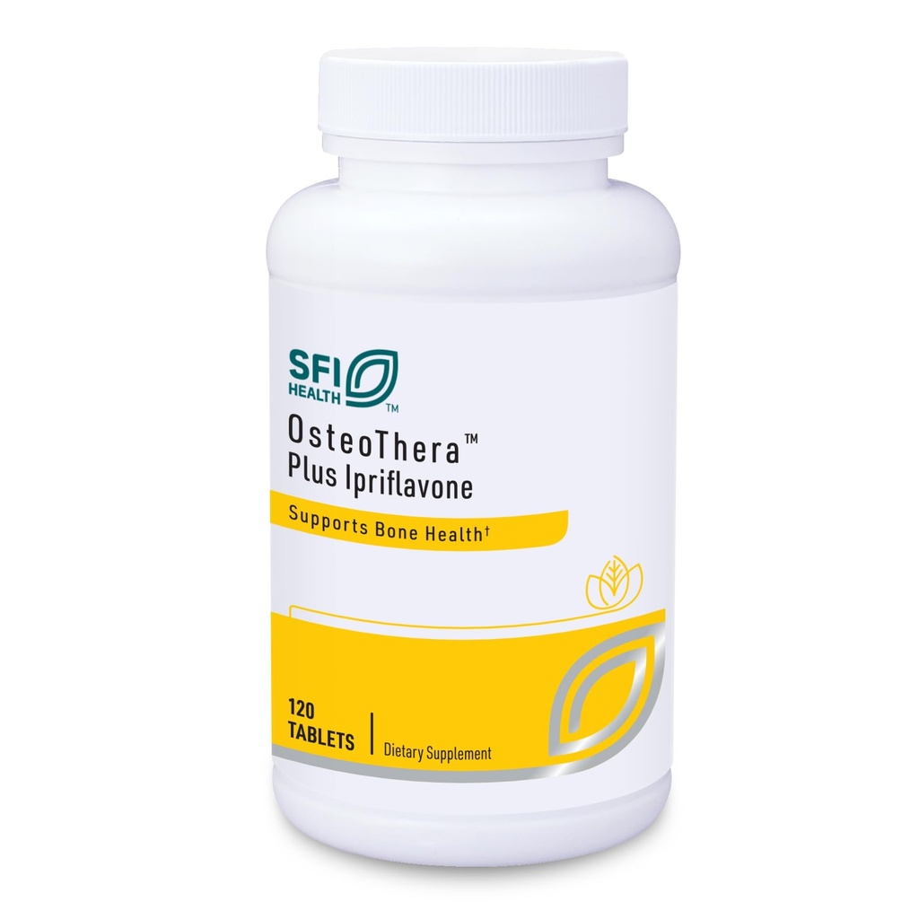 Klaire Laboratuvarları SFI Health Osteothera Plus Ipriflavone Tabletleri - Hipoallergenik & Multifayül Kompleksi & Isoflavone Derivative Bone Support Formula with K, D3, Magnezyum (120 Tablet)