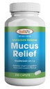 SA LFE Mucus Relief Guaifenesin Caplets 400 mg, Immediate release Fast Acting Waitorant, Thin and Loosens Mucus, Relieves Chest Congestion, Cough, Cold and Flu (Medium, 200 Count)