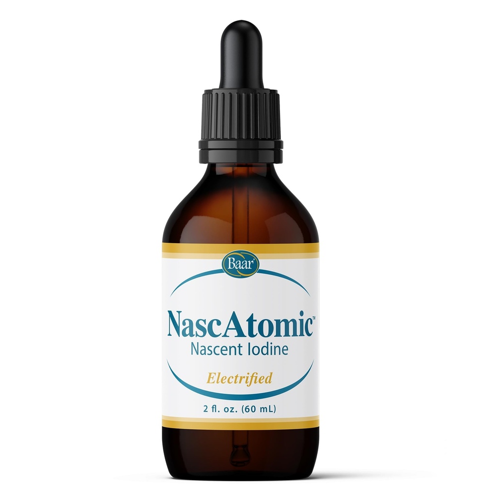 BAAR NascAtomic Electred Nascent Iodine Liquid Drops, Potent 2 Enerji için Formula, Vitality, Metabolism Boost, Detox, Immune Support, mental Clarity & Yourroid Health, 2 fl oz (Polonya Sağlığı)
