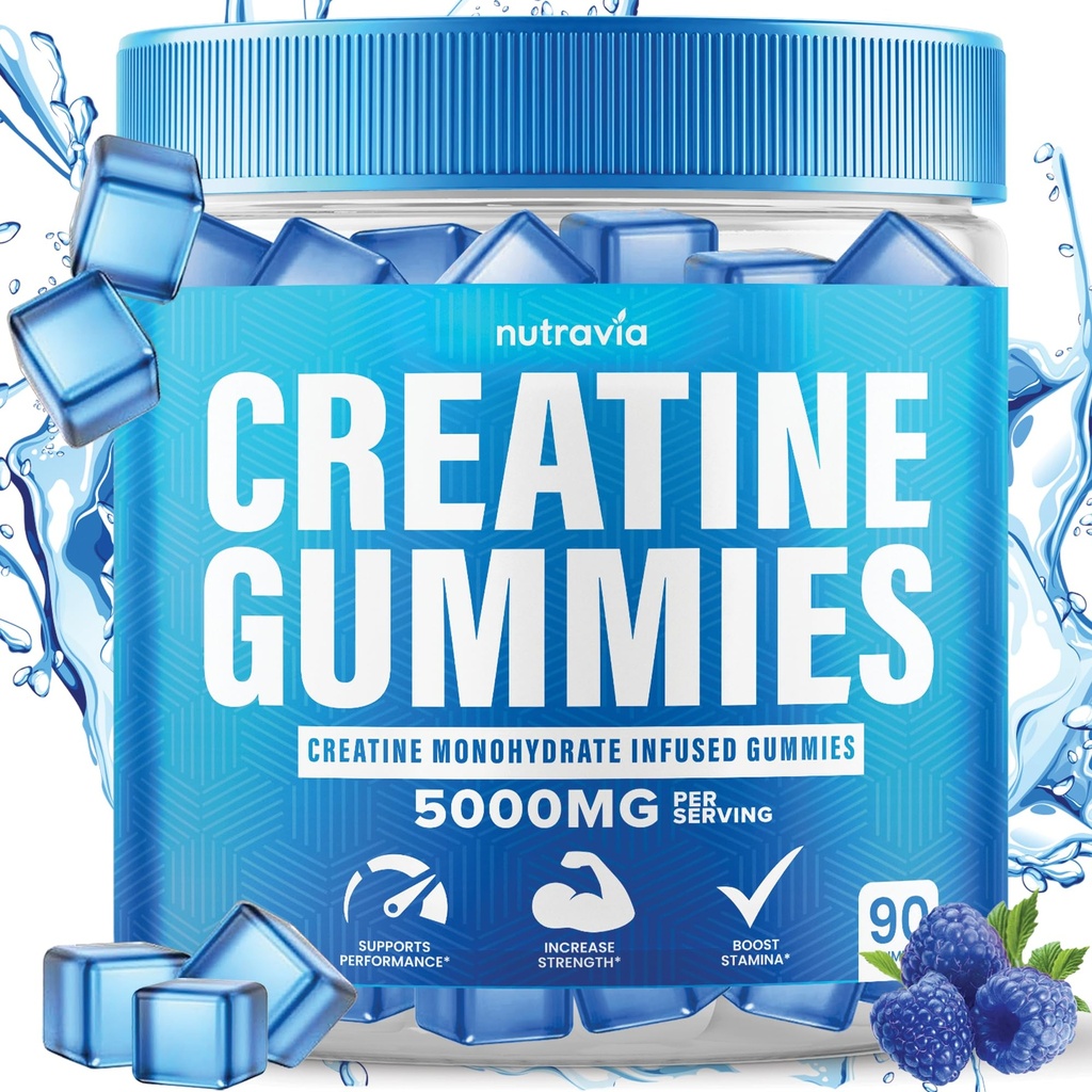 Kretine Gummies 5gtine Monohidrat ile Erkekler ve Kadınlar için, Güçlü, Endurance, Kas Anında Kreatine, Micronized Clean HCL Balanced Kretina Mono +380638588488ada en Polvo (90 Gummies)