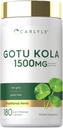 Carlyle Gotu Kola Capsules 1500 mg | 180 Count | Non-GMO, Gluten Free | Geleneksel Herb Tür