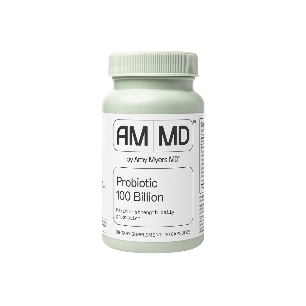 Amy Myers MD Probiyotik Capsules 100 Milyar - En Güçlü Günlük Probiyotik - Gastrointestinal Health Supplement - Digestion & Immune Support