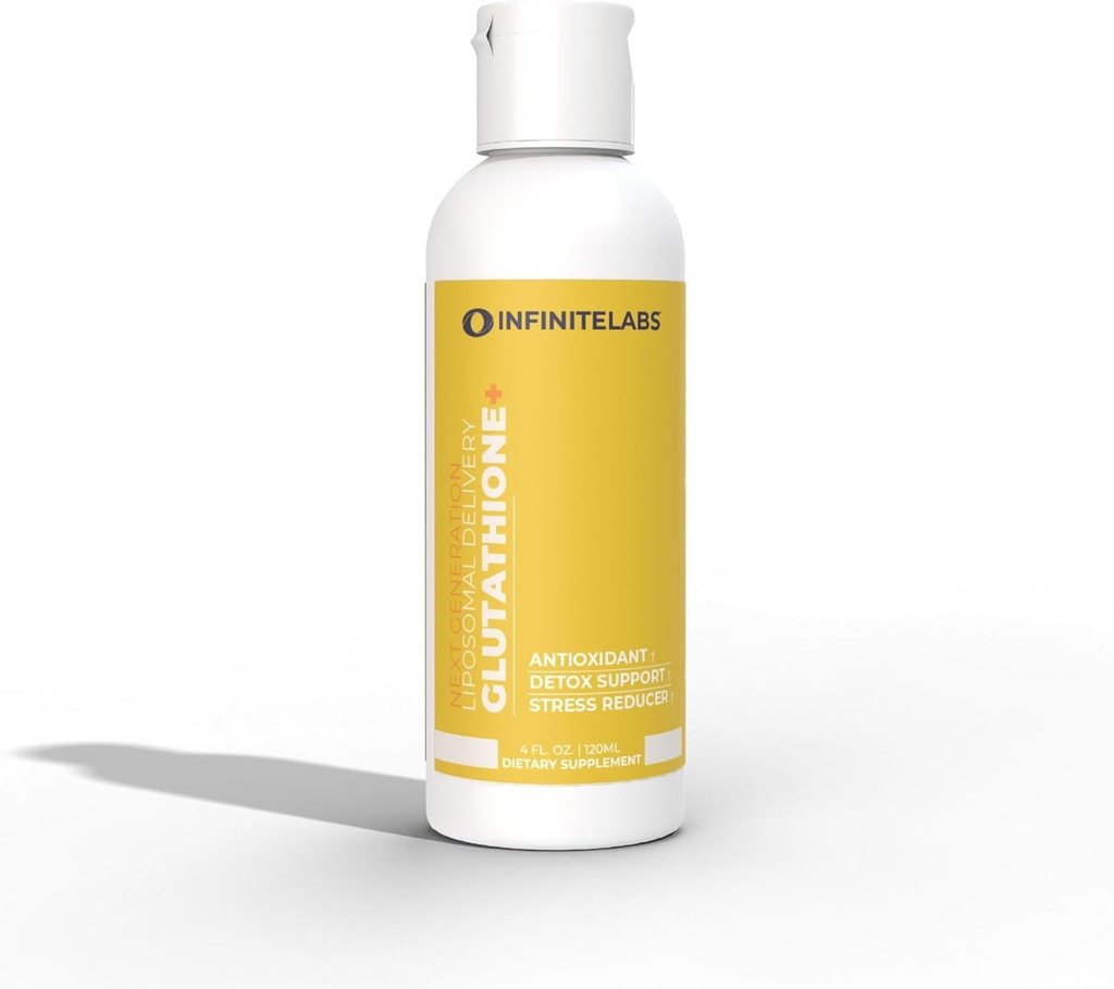 Sonsuz Laboratuvarlar Liposomal Glutathione + Sıvı Tamam | Gelişmiş Liposomal Glutathione Kompleksi | Gluten Free, NoEDIT Sugar, Chem Friendly | 4 Fl. Oz. – 120 ML
