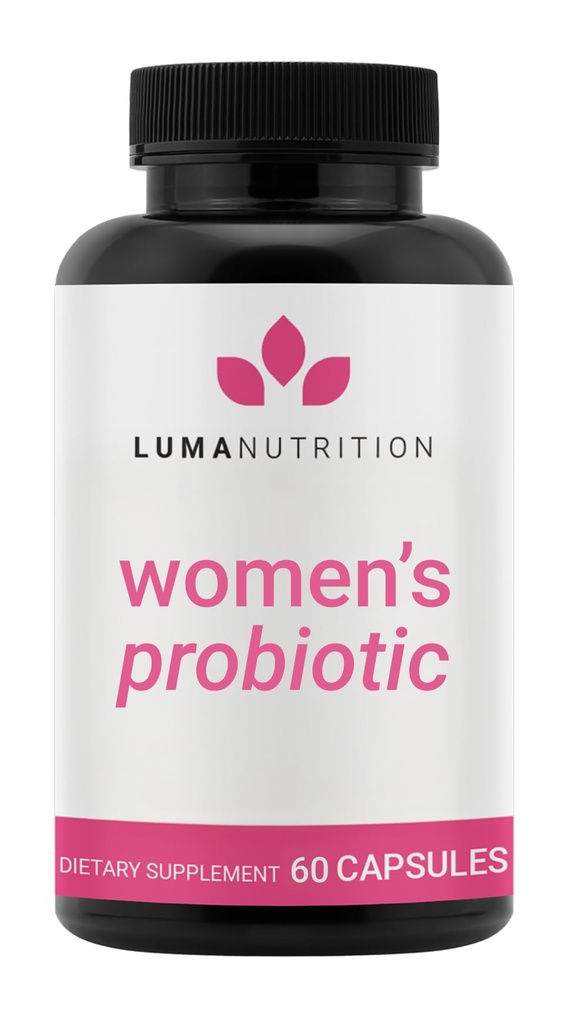 Prebiyotiks olan kadınlar için Luma Beslenme Probiyotikleri - 50 Milyar CFU - Digestive, Immune & Feminine Support - 60 Capsules