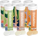 İçecekler Hydration Tabletleri Çeşitli Paket (6) Tube Sche | Ginger-Lime + Lemon-Lime + Orange | Lezzetler Doğal Flavors – 0g Sugar – Electrolyte Sports Drink | 6 Pack (60 hizmet)