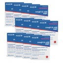 MAJOR Cough ve Cold HBP Tabletleri - Antihistamine ve Cough Suppressant for People with High Blood Pressure - Dextromethorphan HBr, Chlorpheniramine Maleate - 16 Count (12 Pack)
