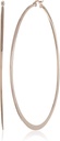 Essentials Gold Plated veya paslanmaz Steel Flattened Hoop Earrings
