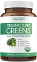 USDA Organik Super Greens Supplement - Organik Yeşiller Meyveleri ve Sebze Eksileri ile 28 Superfood Kompleksi ile Yetişkinler için Eksileri Herbs & More - Vegan & Non-GMO (Up to 2 Ay Supply)